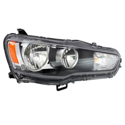 Rareelectrical - New Right Side Halogen Headlight Compatible With Mitsubishi Lancer Ralliart Sedan 2009 By Part