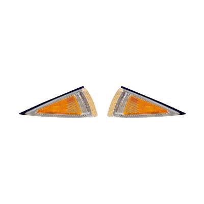 Rareelectrical - New Pair Of Side Marker Lights Compatible With Chevrolet Cavalier 1995-99 5978064 Gm2551137 5978063