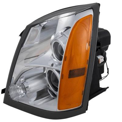 Rareelectrical - New Left Headlights Compatible With Cadillac Srx 3.6L 4.6L 2004 2005 2006 2007 2008 2009 By Part