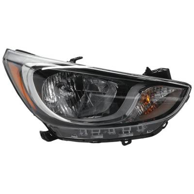 Rareelectrical - New Right Headlights Compatible With Hyundai Accent 1.6L 2012 2013 2014 By Part Numbers Hy2503163c