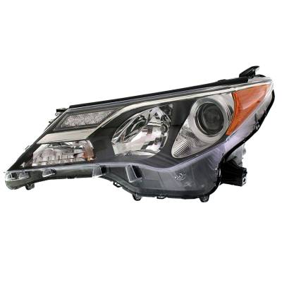 Rareelectrical - New Left Halogen Headlight Compatible With Toyota Rav4 Xle 2013-2015 By Part Number 81150-0R042