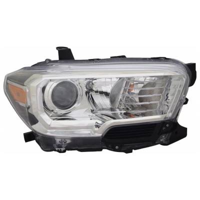 Rareelectrical - New Right Halogen Headlight Compatible With Toyota Tacoma Sr5 Extended 2.7L 2019 2020 2021 2022 2023