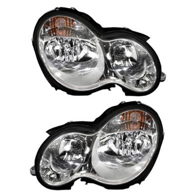 Rareelectrical - New Halogen Headlight Compatible With Mercedes-Benz C280 Sedan 2006-2007 By Part Number