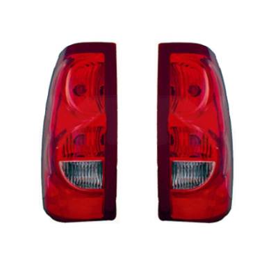 Rareelectrical - New Pair Of Tail Lights Compatible With Chevrolet Silverado 1500 Hd 2003 By Part Numbers Gm2800161