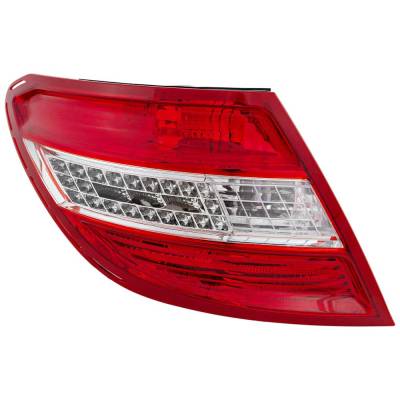 Rareelectrical - New Left Tail Lights Compatible With Mercedes-Benz C230 C300 Sport C300 C350 C63 Amg C250 2008 2009