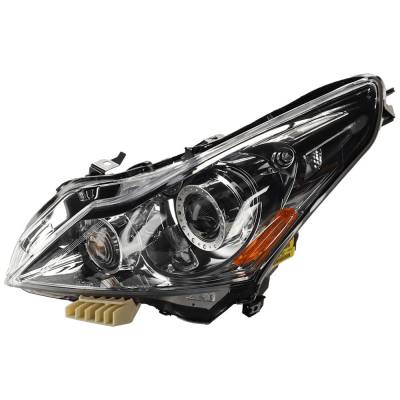 Rareelectrical - New Left Headlights Compatible With Infiniti G37 G25 Q40 2.5L 3.7L 2010 2011 2012 2013 2015 By Part