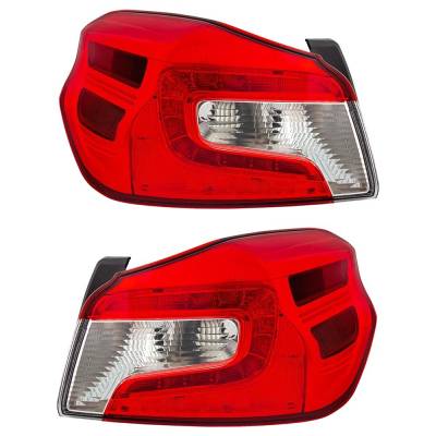 Rareelectrical - New Pair Of Tail Lights Compatible With Subaru Wrx Sti Wrx 2015 2016 2017 2018 2019 2020 2021 By