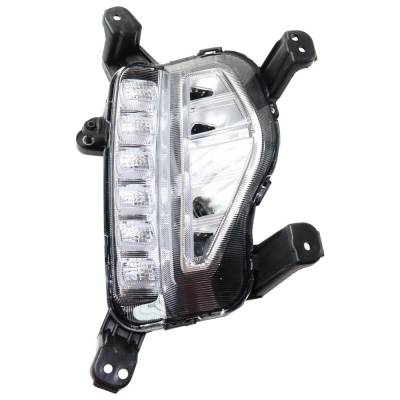 Rareelectrical - New Right Fog Light Assembly, Daytime Running Lights Compatible With Hyundai Santa Cruz Santa Fe