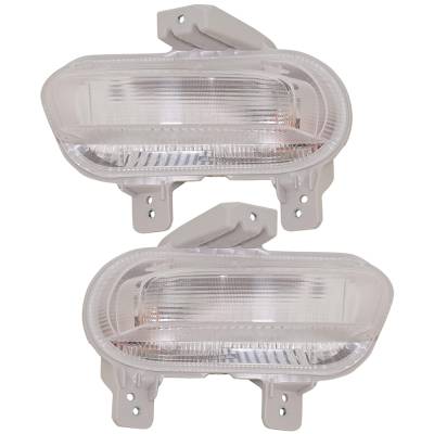 Rareelectrical - New Pair Of Front Parking Lights Compatible With Jeep Renegade Sport Utility 4-Door 2019-2023 By
