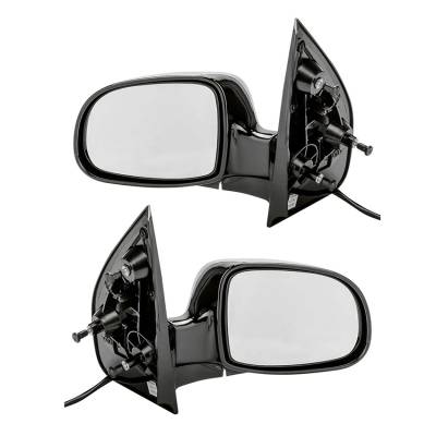 Rareelectrical - New Pair Of Door Mirrors Fits Gmc Savana 2500 3500 1996-2002 Gm1321228 Gm1320228