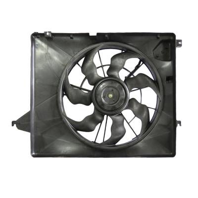 Rareelectrical - New Dual Radiator And Condenser Fan Compatible With Hyundai Santa Fe 3.3L 13-16 25380B8800