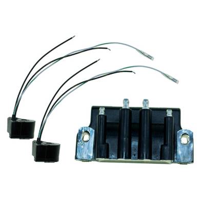 Rareelectrical - New Ignition Coil Compatible With Chrysler / Force 2 Cyl 15 1984 1985 1986 1987 1988 1989 1990 1991