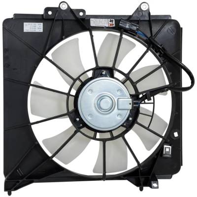 Rareelectrical - New Right Cooling Fan Assembly Compatible With Honda Fit Base 4 Cyl 1.5L Fit Sport 4 Cyl 1.5L Fit Ev