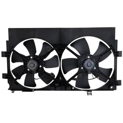 Rareelectrical - New Dual Cooling Fan Assembly Compatible With Mitsubishi Outlander Se 4 Cyl 2.4L Outlander Ls 4 Cyl