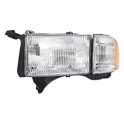 Rareelectrical - New Left Headlight Compatible With Dodge Ram 1500 1994-2002 By Part Number 55076749Ao Ch2502101
