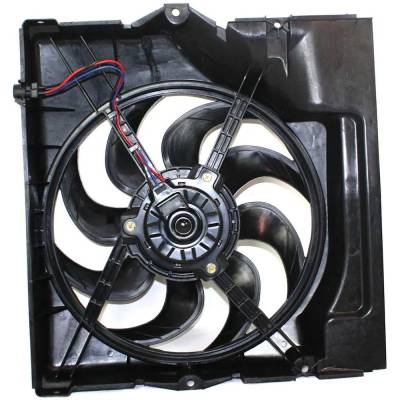 Rareelectrical - New Condenser Cooling Fan Assembly Compatible With Bmw 325I Base 6 Cyl 2.5L M3 Base 6 Cyl 3.2L 318I