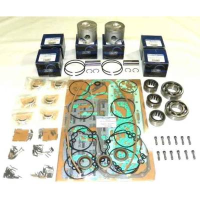 Rareelectrical - New .040 Over 3.541" Powerhead Rebuild Kit Compatible With Mercury 6 Cyl 3.6265 Bore 2.5L Pro Xs