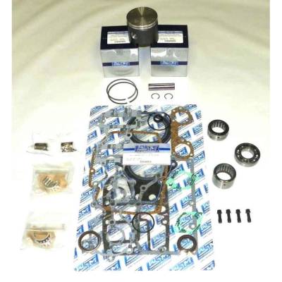 Rareelectrical - New .040 Over 3.237" Powerhead Rebuild Kit Compatible With Johnson/Evinrude 2 Cyl 3.187 Bore Looper