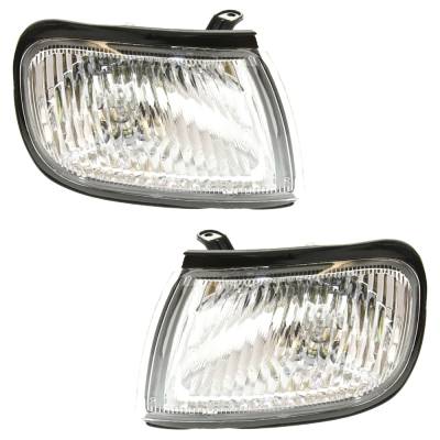 Rareelectrical - New Pair Of Corner Light Compatible With Nissan Maxima Gxe 6 Cyl 3.0L Maxima Gle 6 Cyl 3.0L