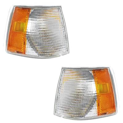 Rareelectrical - New Pair Of Corner Light Compatible With Volvo 850 T-5R 5 Cyl 2.3L 850 Glt 5 Cyl 2.4L 1993-1997 By