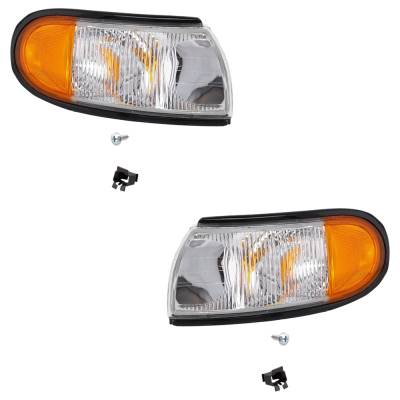 Rareelectrical - New Pair Of Corner Light Compatible With Mercury Nissan Villager Nautica 6 Cyl 3.0L Quest Xe 6 Cyl