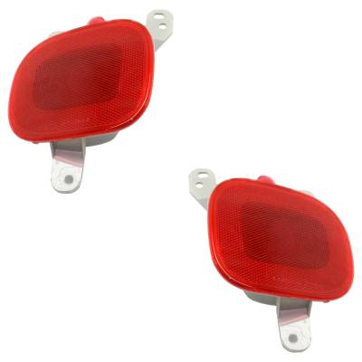 Rareelectrical - New Rear Left And Rear Right Bumper Reflector Compatible With Jeep Renegade Dawn Of Justice 4 Cyl