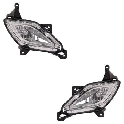 Rareelectrical - New Front Left And Front Right Fog Light Compatible With Hyundai Genesis 5.0 Genesis 3.8 2011-2013