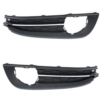 Rareelectrical - Front Left And Front Right Fog Light Trim Compatible With Honda Civic Si 2013-2014 Ho1038115