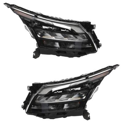 Rareelectrical - New Pair Of Headlight Compatible With Nissan Pathfinder Rock Creek 6 Cyl 3.5L 2023-2024 By Ni2503301
