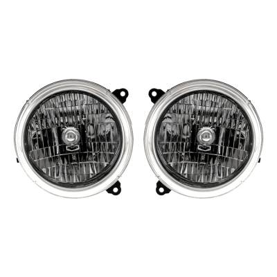 Rareelectrical - New Pair Of Headlight Compatible With Jeep Liberty Renegade Sport 2002-2003 By Part Number 5101820Aa