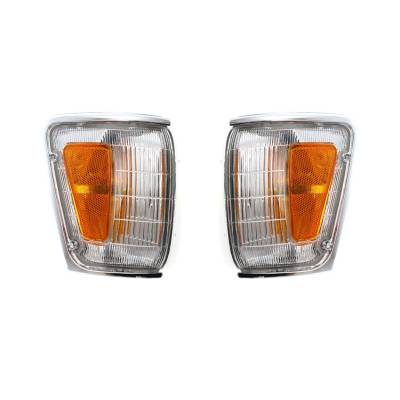 Rareelectrical - New Pair Of Side Marker Lights Compatible With Toyota Pickup 1989-1991 To2520124 81610-89179