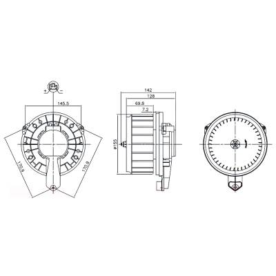 Rareelectrical - Hvac Blower Motor Compatible With 2016-2021 Honda Civic 1.5L 2.0L L4 Turbo 79310Tbaa01 79310Tbca01
