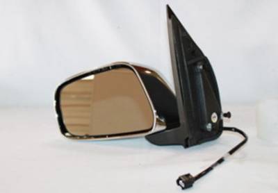 Rareelectrical - New Lh Door Mirror Compatible With Nissan 05-09 Frontier Chrome Power W/O Heat Ns71el Ni1320170