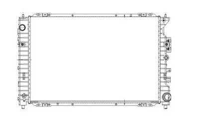 Rareelectrical - New Radiator Assembly Compatible With Ford 10-11 Escapse Mercury 10-11 Mariner 2.5L L4 Fo3010297