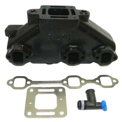 Rareelectrical - New Exhaust Manifold Compatible With Mercruiser V6 By 51220G 99746A17