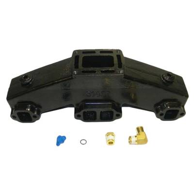 Rareelectrical - New Exhaust Manifold Compatible With Omc I/O Volvo Penta 5.7 V8 Gm 350 Hp By 3857723 51430G