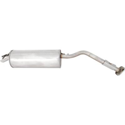 Rareelectrical - Stainless Steel Muffler Compatible With Toyota Prius Base 4 Cyl 1.5L Prius Touring 4 Cyl 1.5L