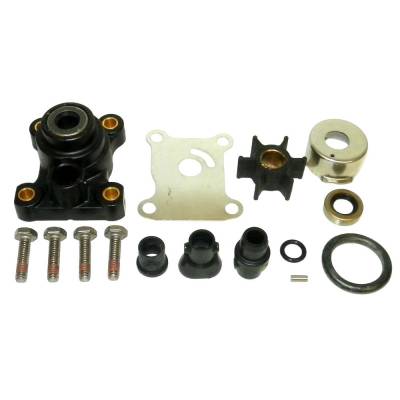 Rareelectrical - New Water Pump Kit Complete Compatible With Johnson/Evinrude 2 Cyl 2.188 Bore Cross Flow 15 Hp 2 Cyl