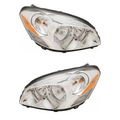Rareelectrical - New Pair Headlights Compatible With Buick Lucerne Cx Sedan 4 Door 3.8L 3.9L 2008 2009 2010 2011 By