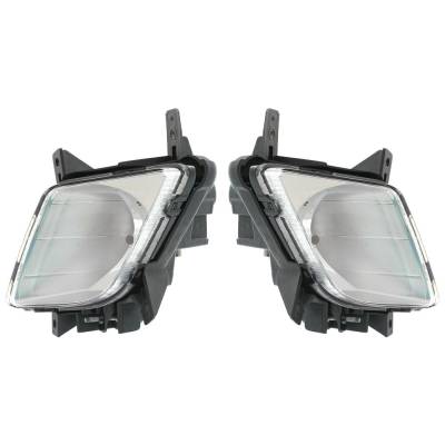 Rareelectrical - New Pair Of Daytime Running Lights Compatible With Kia Sportage 2.0L 2.4L 2011 2012 2013 By Part