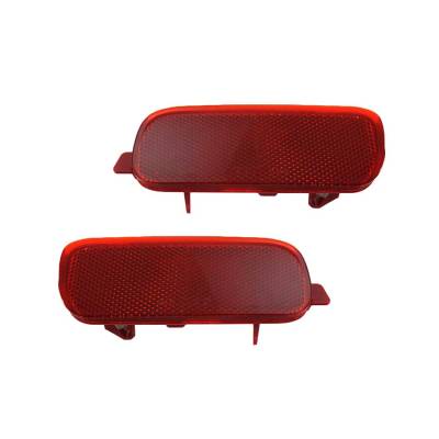 Rareelectrical - New Pair Of Reflector Lights Compatible With Honda Cr-V 2002-2004 33505-S9a-003 33555S9a003