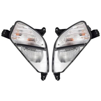 Rareelectrical - New Pair Of Turn Signal Lights Compatible With Kia Forte 1.6L 2.0L 2022 2023 2024 By 17-6043-00-9