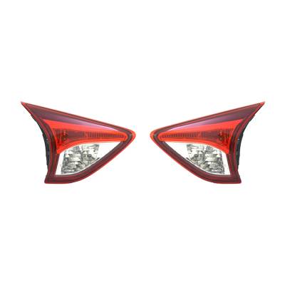 Rareelectrical - New Pair Of Inner Tail Lights Compatible With Mazda Cx-5 2013-2016 Ma2802108 Kd53-51-3F0d Kd53513g0d