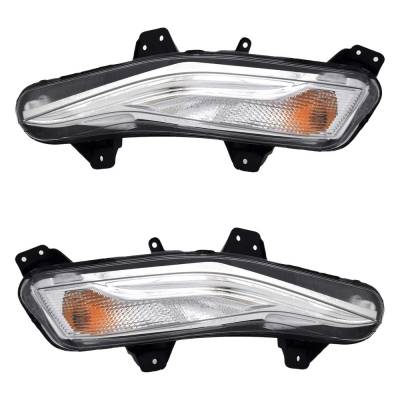Rareelectrical - New Pair Of Turn Signal Lights Compatible With Chevrolet Malibu 2019-2024 By Part Numbers Gm2563120