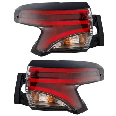 Rareelectrical - New Pair Of Tail Lights Compatible With Toyota Sienna Limited Platinum Xse 25Th Anniversary Edition