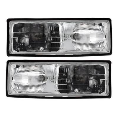 Rareelectrical - New Pair Of Headlight Compatible With Chevrolet Caprice Sedan Wagon 1987 By Part Number 16513076