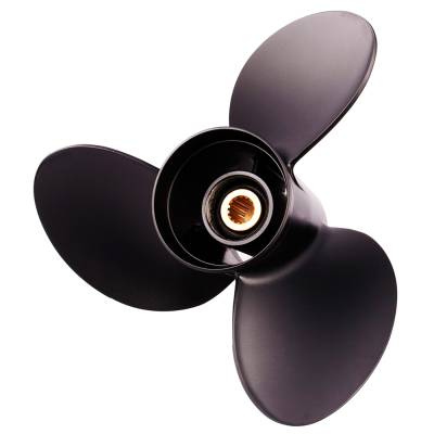 Rareelectrical - New Aluminium Propeller Compatible With Yamaha 2 Stroke 15 Spline 85 50-140 Hp For Years 1991-1997