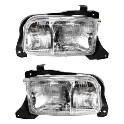 Rareelectrical - New Pair Of Headlight Compatible With Chevrolet Tracker Base Sport Utility 1999-2004 By Part Number