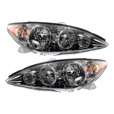 Rareelectrical - New Pair Of Headlight Compatible With Toyota Camry Le Sedan 2.4 3.0 2005-2006 By Part Number