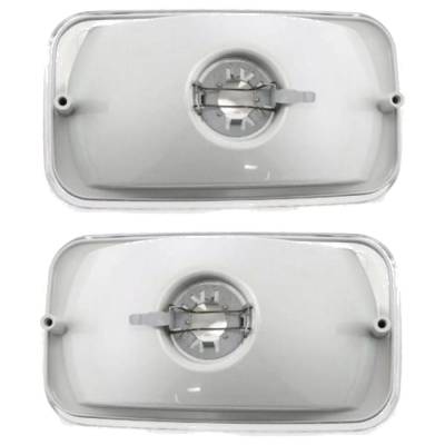 Rareelectrical - New Pair Of Daytime Running Lights Compatible With Jeep Grand Cherokee 4.0L 5.2L 1993 1994 1995 By